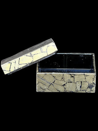 Pyrite Box Hand Carved Stone