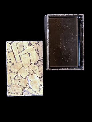 Pyrite Box Hand Carved Stone