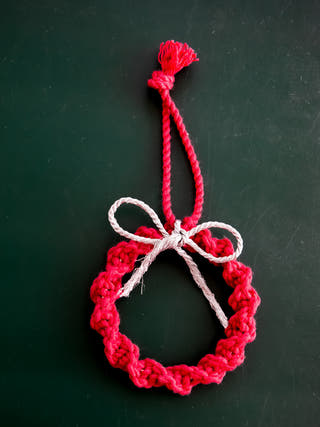 Macrame Christmas Ornaments Set of 5 DECO TALK