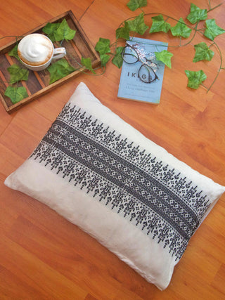 Kachari Handwoven Cotton Cushion Cover with Tribal Motif Deco Talk