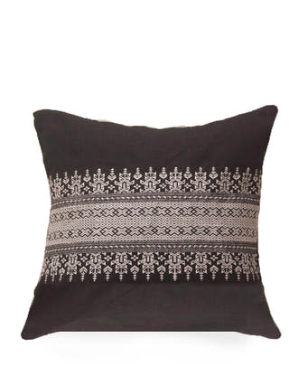 Zomi Handwoven Cotton Cushion Cover with Tribal Motif Deco Talk