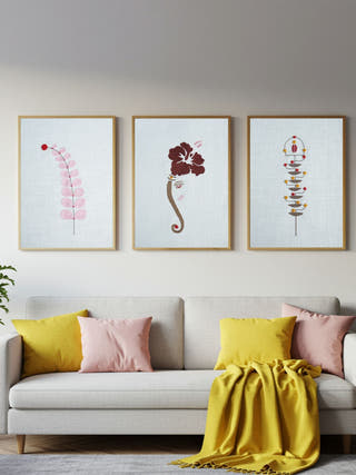 Gajavakra | Trunk of the Elephant Wall Art | Unframed