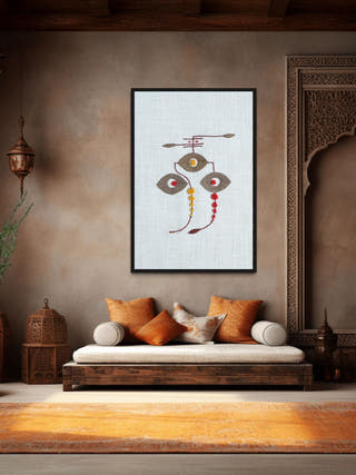 Siddhipriya Ganesh Wall Art | Unframed