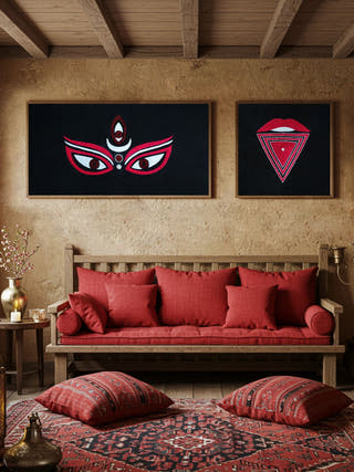 Adishakti Goddess Kaali Wall Art | Unframed