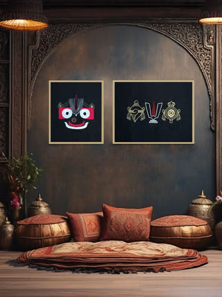 Divine Lord Venkateswara Wall Art | Unframed