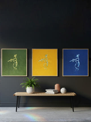 Flute Melody of Lord Krishna | Tulsi Wall Art Unframed