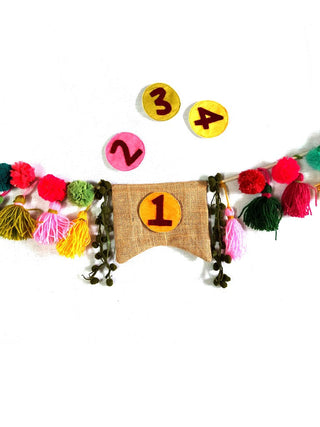Upcycled Zero Waste Birthday Party Streamer With Detachable Number Tags Use Me Works