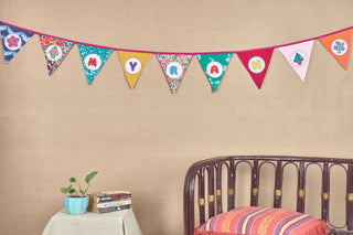 Name Banner With Cupcake And Flower Motifs  Flag Use Me Works