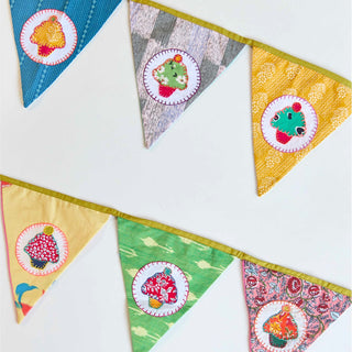 Upcycled Cupcake Banner Bunting Use Me Works