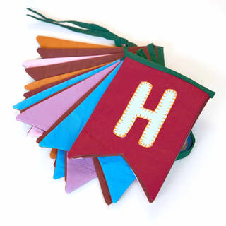 Happy Birthday Swallowtail Banner Use Me Works