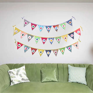 Personalized Name Banner Triangle Flag Use Me Works