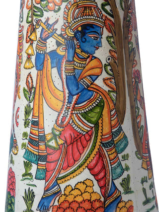 Handcrafted Tholu Bommalata Floor Lamp