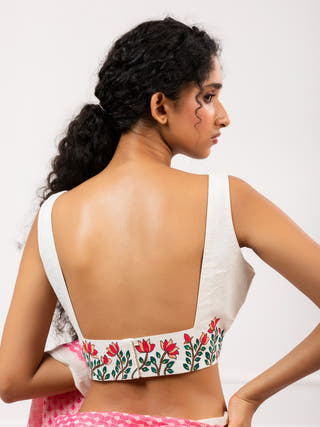 Lotus Whisper Handpainted Blouse