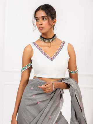 BerryBlush Handpainted Blouse