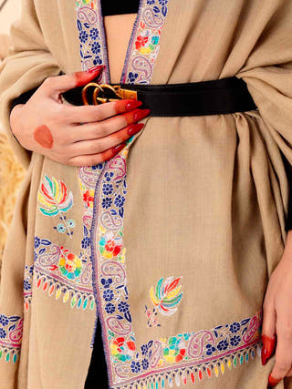 Natural Hues Woollen Cashmere Stole