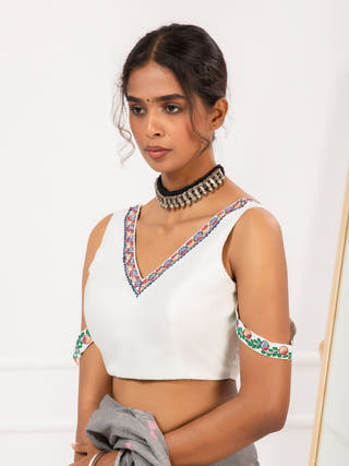 BerryBlush Handpainted Blouse