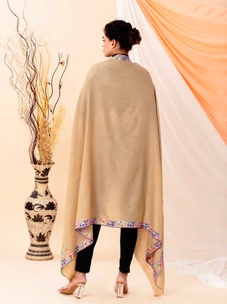 Natural Hues Woollen Cashmere Stole