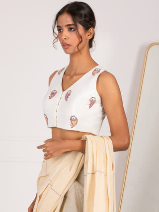 Matsyakriti Handpainted Blouse