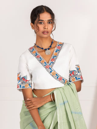 Neeranjali Handpainted Blouse