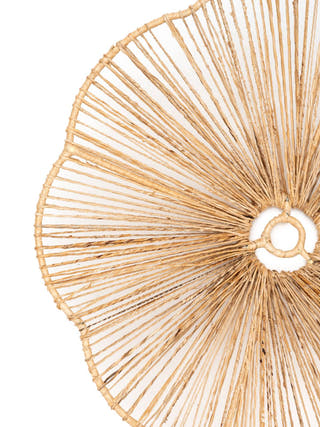 Petal handcrafted Banana Bark Lampshade