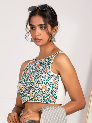 Son - Chidiyaa Hand Painted Blouse