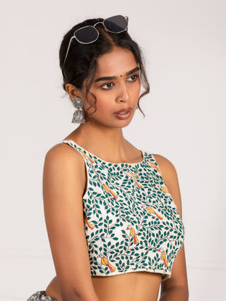 Son - Chidiyaa Hand Painted Blouse