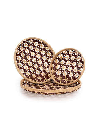 Zira Handcrafted Bamboo Wall Plate