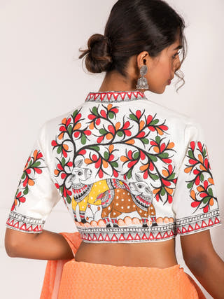 Under the Canopy Handpainted Blouse