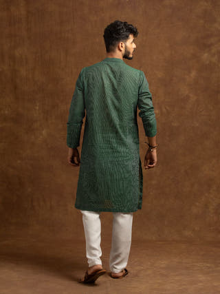 Rabindra Hand Woven Cotton Men's Kurta