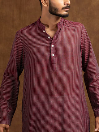 Amol Hand Woven Cotton Men's Kurta