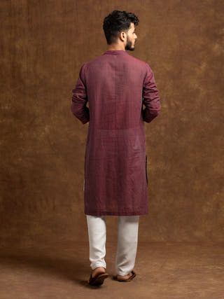 Amol Hand Woven Cotton Men's Kurta
