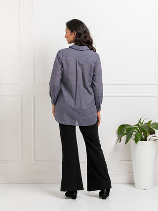 Sachi Hand Woven Cotton Check Shirt
