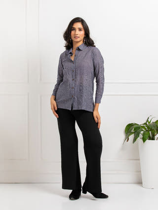 Sachi Hand Woven Cotton Check Shirt