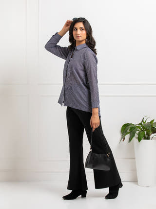 Sachi Hand Woven Cotton Check Shirt