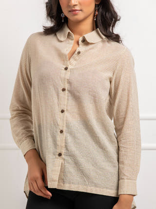 Amulya Hand Woven Cotton Check Shirt