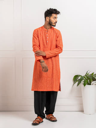 Kamal Hand Spun Hand Woven Cotton Men's Kurta