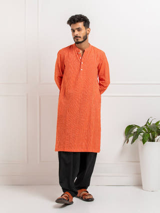 Kamal Hand Spun Hand Woven Cotton Men's Kurta