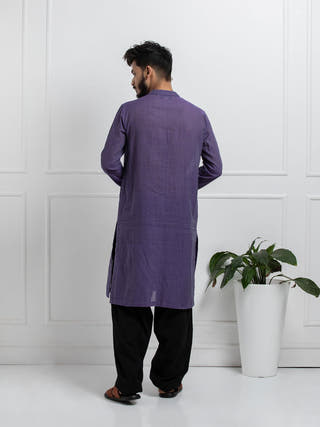 Lalit Hand Woven Cotton Men's Kurta