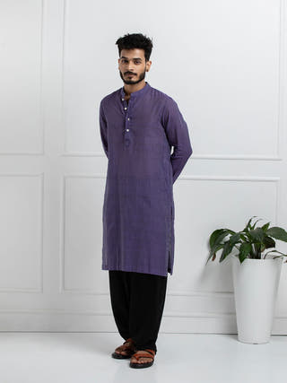 Lalit Hand Woven Cotton Men's Kurta