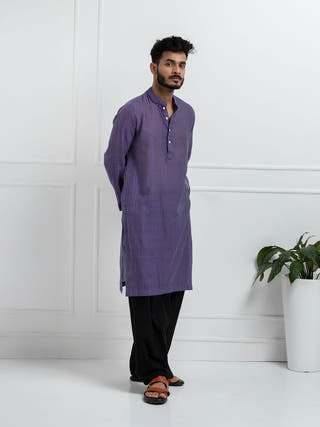 Lalit Hand Woven Cotton Men's Kurta