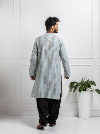 Madhav Hands Spun Hand Woven Cotton Men's Kurta