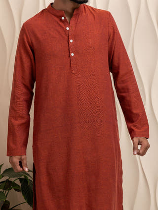 Sarat Hands Spun Hand Woven Cotton Men's Kurta