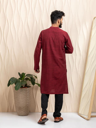 Sandip Hand Woven Cotton Men's Kurta