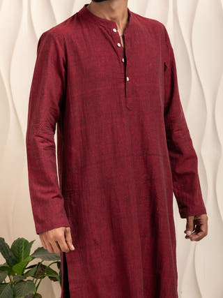Sandip Hand Woven Cotton Men's Kurta