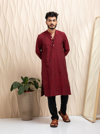 Sandip Hand Woven Cotton Men's Kurta