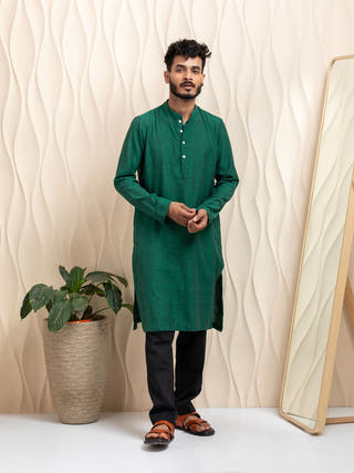 Prakriti Hands Spun Hand Woven Men's Kurta