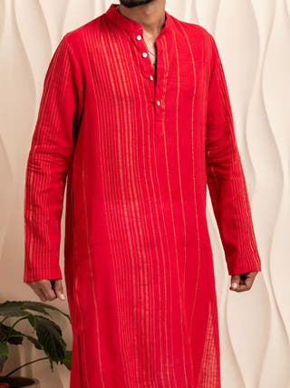 Binoy Hand Woven Cotton Men's Kurta
