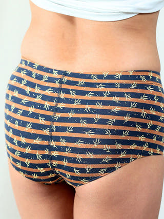 Mocha & Ocean Organic Cotton Boyshorts | Pack Of 2