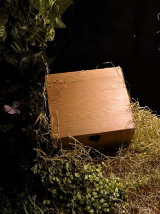 Wooden Box For Hamper