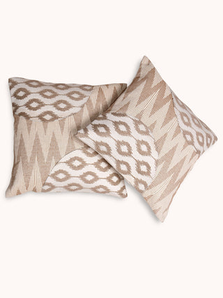 Flaner Cushions Set Of 2 Pcs Beige Veaves